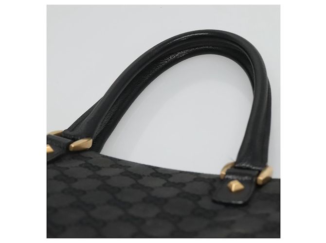GUCCI GG Canvas Tote Bag Schwarz 120898 Auth nb109 - Ansicht 8