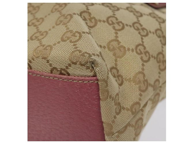 GUCCI GG Canvas Tote Bag Beige Pink Auth nb054 - Ansicht 10