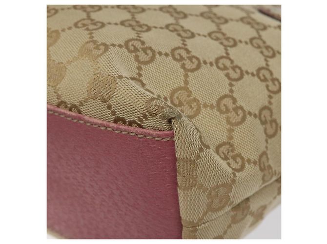 GUCCI GG Canvas Tote Bag Beige Pink Auth nb054 - Ansicht 12