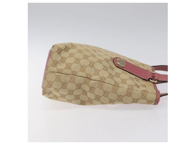 GUCCI GG Canvas Tote Bag Beige Pink Auth nb054 - Ansicht 4