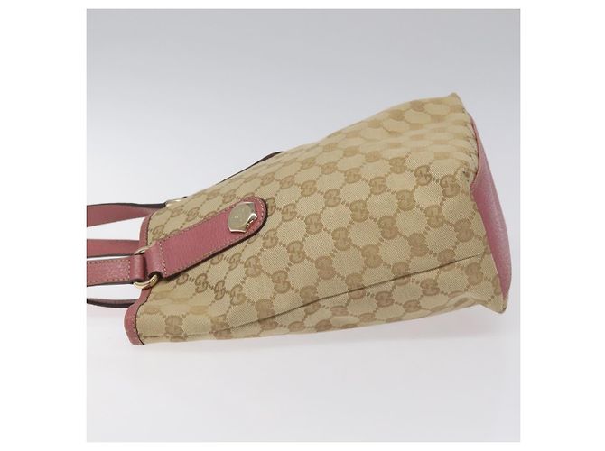 GUCCI GG Canvas Tote Bag Beige Pink Auth nb054 - Ansicht 5