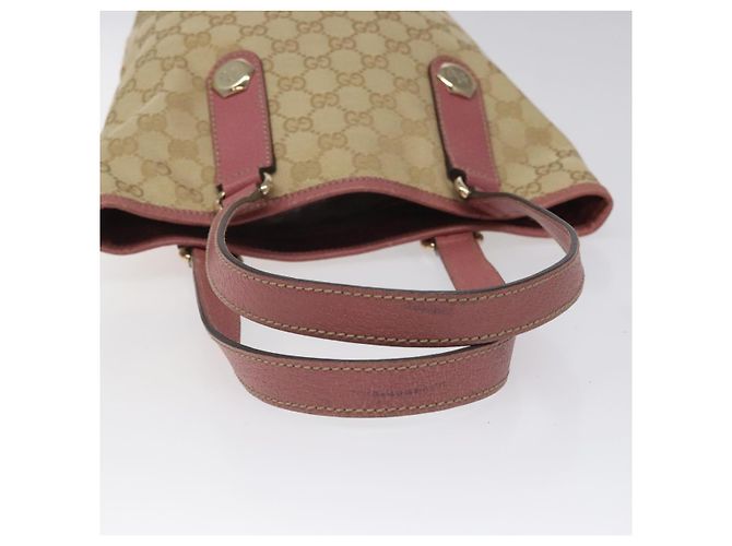 GUCCI GG Canvas Tote Bag Beige Pink Auth nb054 - Ansicht 7