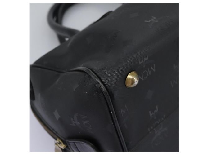 Borsa a mano MCM Vicetos Logogram in PVC 2 vie nera e oro Auth JB035 Nero D'oro - vista 10
