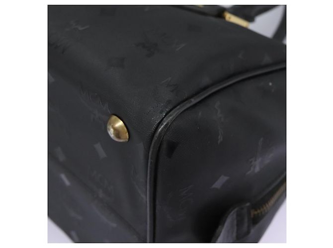 Borsa a mano MCM Vicetos Logogram in PVC 2 vie nera e oro Auth JB035 Nero D'oro - vista 11