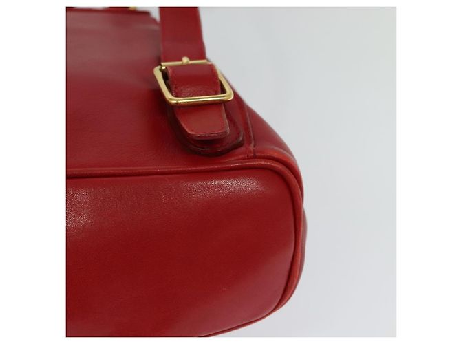 Zaino in pelle Gucci Bamboo Rosso Oro 003 3444 0030 Auth nb203 D'oro - vista 15