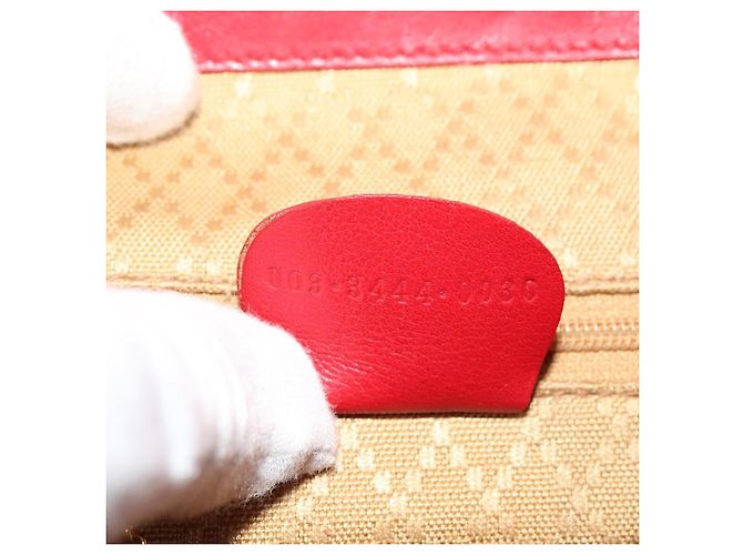 Zaino in pelle Gucci Bamboo Rosso Oro 003 3444 0030 Auth nb203 D'oro - vista 23