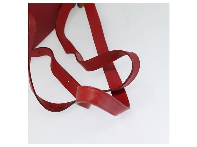 Zaino in pelle Gucci Bamboo Rosso Oro 003 3444 0030 Auth nb203 D'oro - vista 9