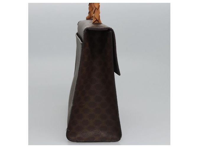 Céline Borsa a mano in tela Macadam CELINE in pelle PVC 2 vie marrone Auth EC148 - vista 4