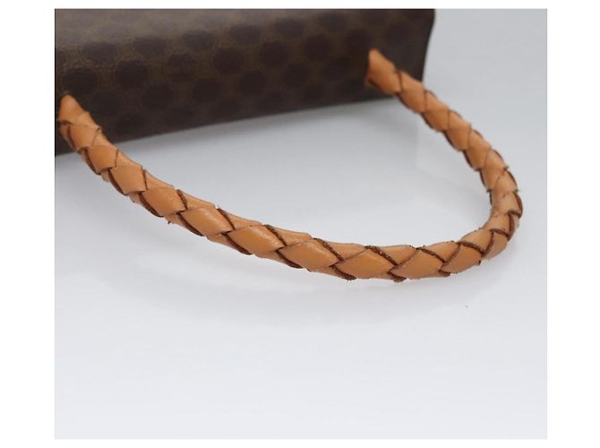 Céline Borsa a mano in tela Macadam CELINE in pelle PVC 2 vie marrone Auth EC148 - vista 7