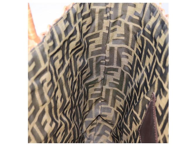FENDI Strohhandschuh Raffia Braun Auth mr1096 - Ansicht 19