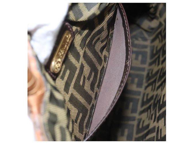 FENDI Strohhandschuh Raffia Braun Auth mr1096 - Ansicht 20