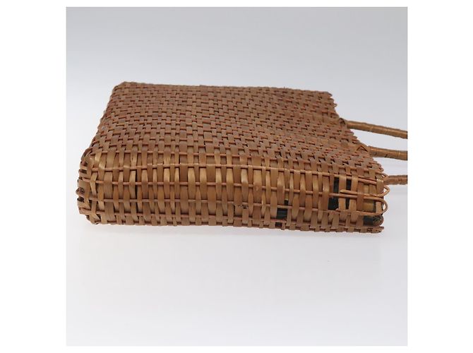 FENDI Strohhandschuh Raffia Braun Auth mr1096 - Ansicht 3