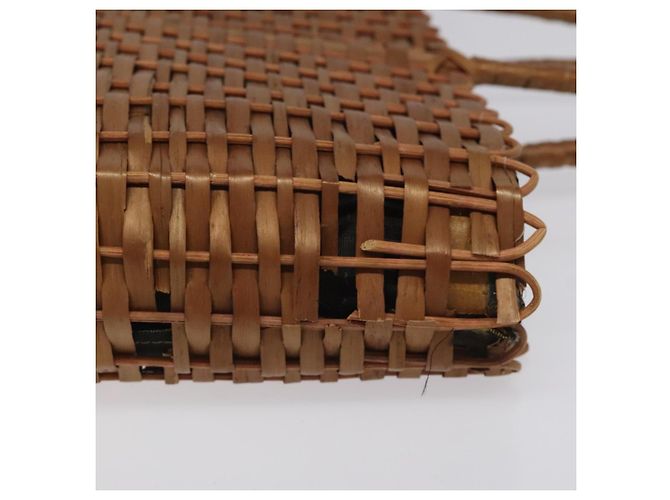 FENDI Strohhandschuh Raffia Braun Auth mr1096 - Ansicht 4