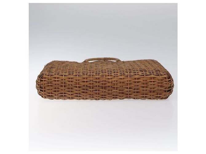 FENDI Strohhandschuh Raffia Braun Auth mr1096 - Ansicht 6