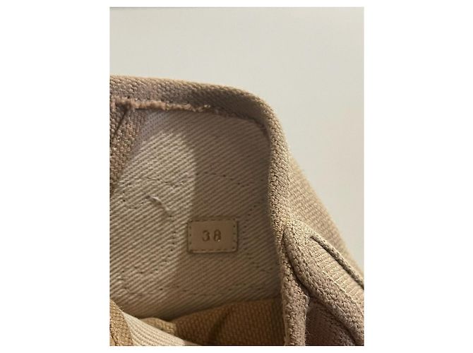 Céline Botines CELINE T.EU 38 Tela Beige - vista 10