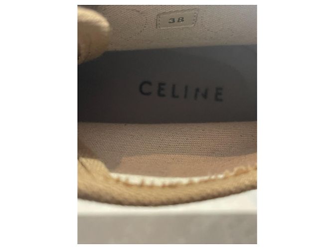 Céline Botines CELINE T.EU 38 Tela Beige - vista 11