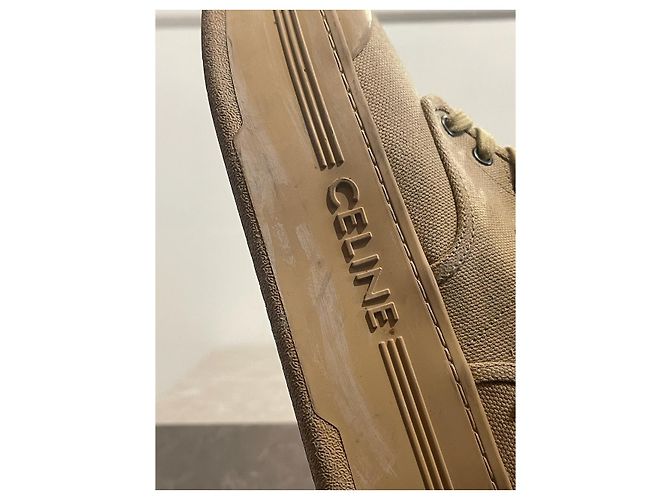 Céline Botines CELINE T.EU 38 Tela Beige - vista 7