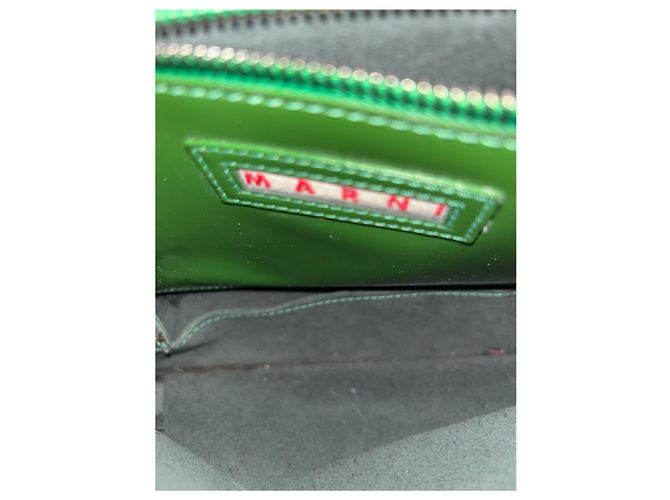 MARNI Borse T. Pelle Verde - vista 11
