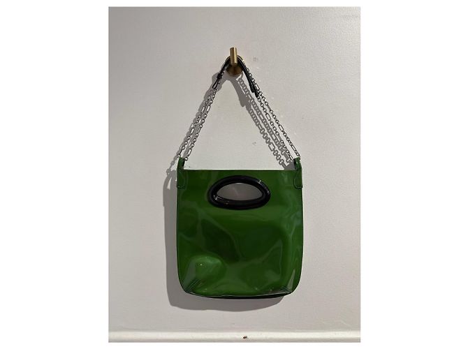 MARNI Borse T. Pelle Verde - vista 3
