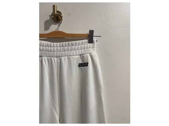 Off White Pantalones OFF-WHITE T.International XS Algodón Blanco - vista 2