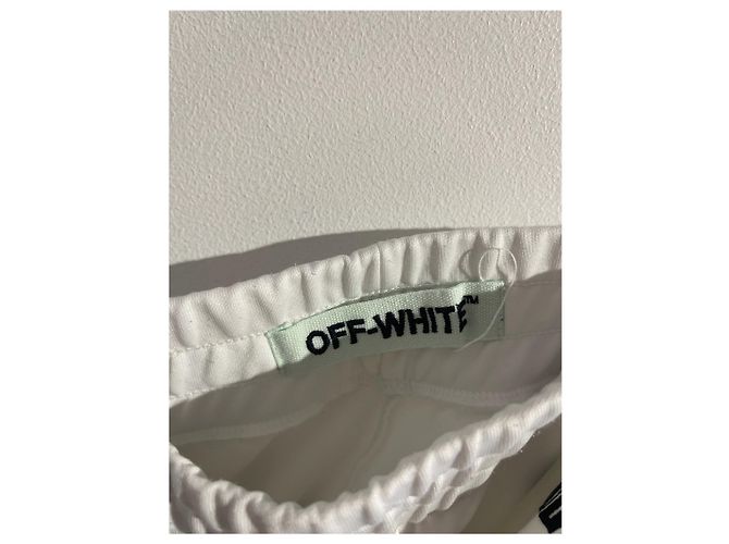 Off White Pantalones OFF-WHITE T.International XS Algodón Blanco - vista 6