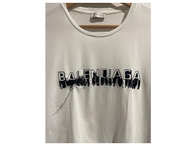BALENCIAGA Tops T.International S Baumwolle Weiß - Ansicht 3