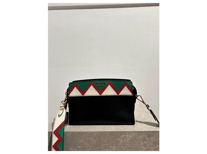 PRADA Handbags T.  Leather Black - view 2