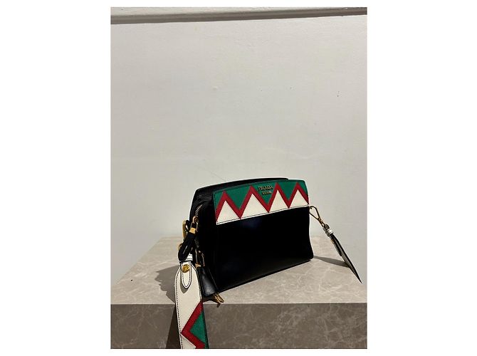 PRADA Handbags T.  Leather Black - view 3