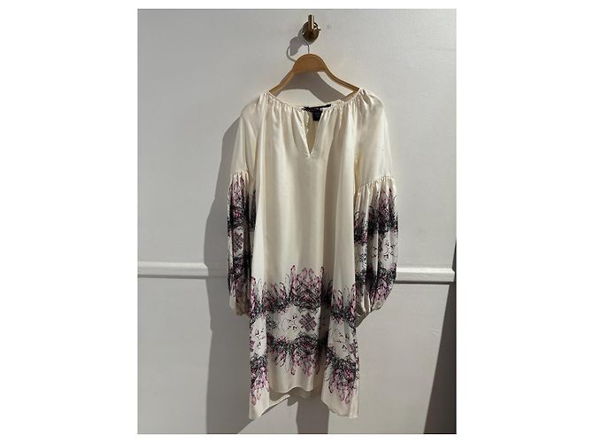 THOMAS WYLDE Kleider T.International S Seide Weiß - Ansicht 2