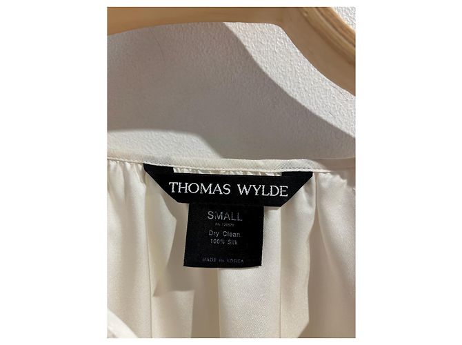THOMAS WYLDE Kleider T.International S Seide Weiß - Ansicht 7