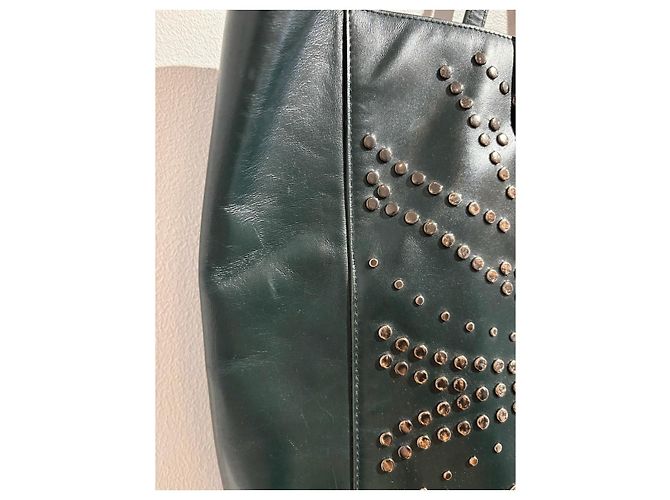 Alaïa Borse ALAIA T. Pelle Verde - vista 10