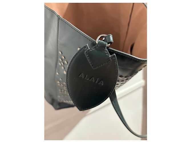 Alaïa Borse ALAIA T. Pelle Verde - vista 3