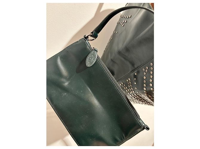 Alaïa Borse ALAIA T. Pelle Verde - vista 5