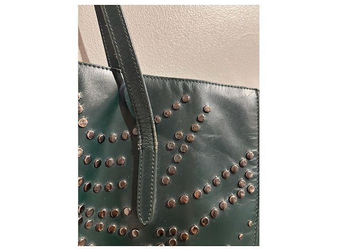 Alaïa Borse ALAIA T. Pelle Verde - vista 9
