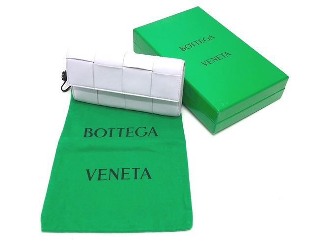 Cartera larga de cuero morado Bottega Veneta Púrpura - vista 14