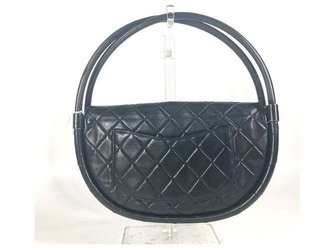 Borsa Chanel Hula Hoop Matelassé CC Nero - vista 2