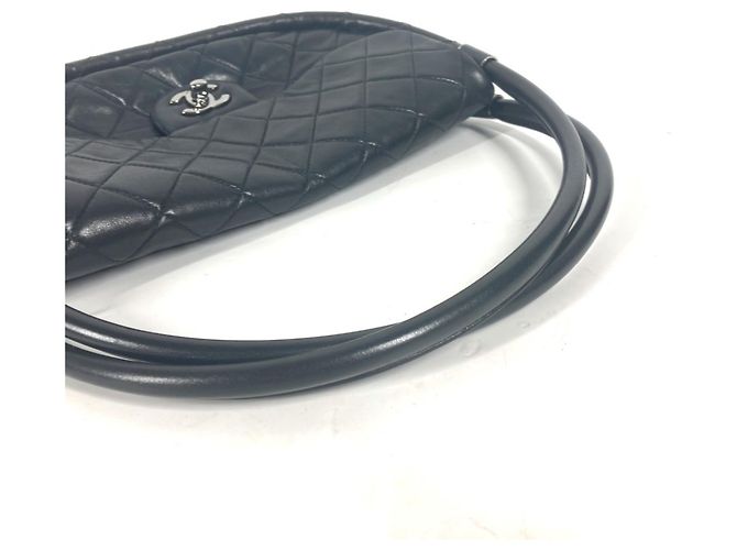 Borsa Chanel Hula Hoop Matelassé CC Nero - vista 6