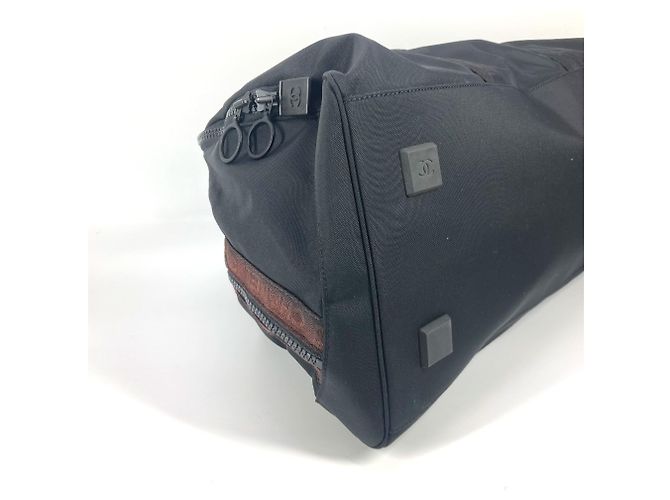 Borsa Chanel A19977 Sport CC Coco Mark Nero - vista 7