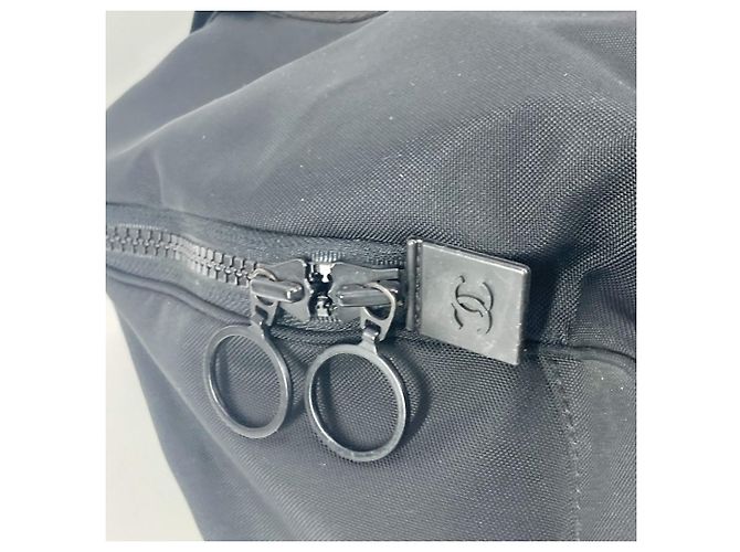 Borsa Chanel A19977 Sport CC Coco Mark Nero - vista 8