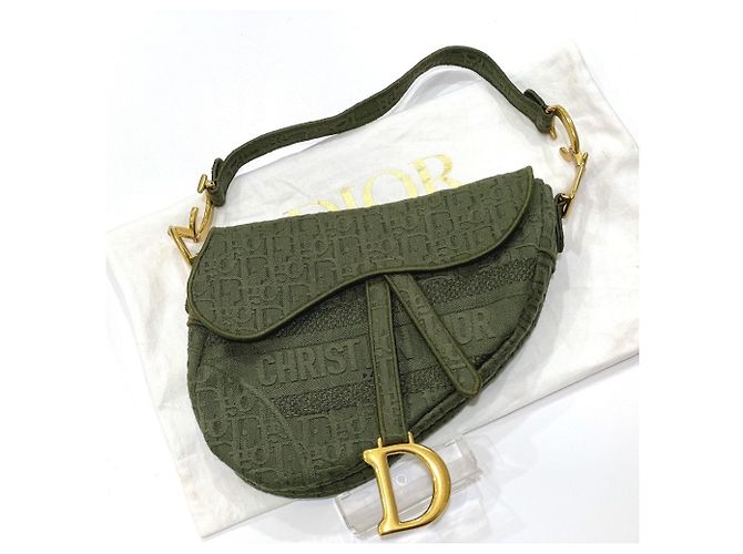 Borsa Saddle Khaki Christian Dior Cachi - vista 11