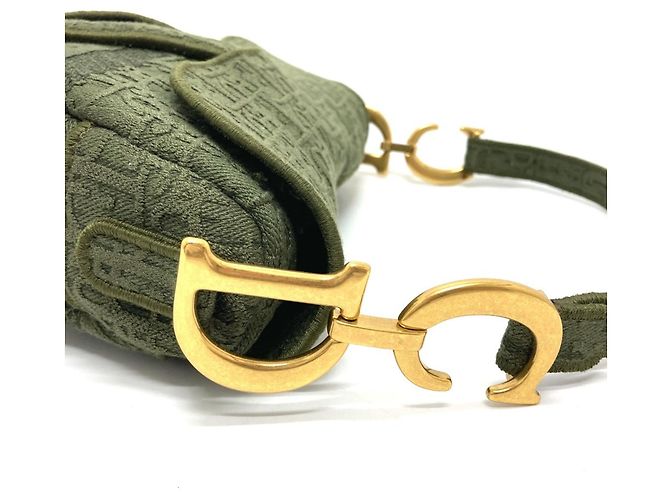 Borsa Saddle Khaki Christian Dior Cachi - vista 7
