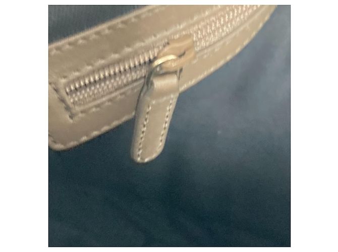 Bulgari Borsa a spalla in pelle grigia Bvlgari Marrone - vista 13
