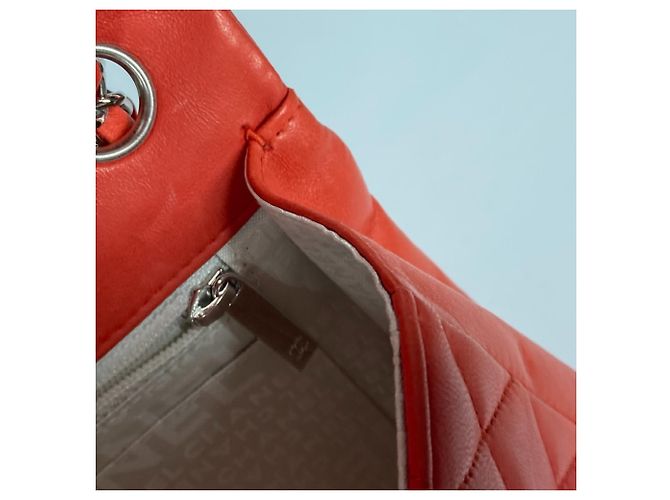 Chanel Rote Lammleder Schultertasche - Ansicht 12