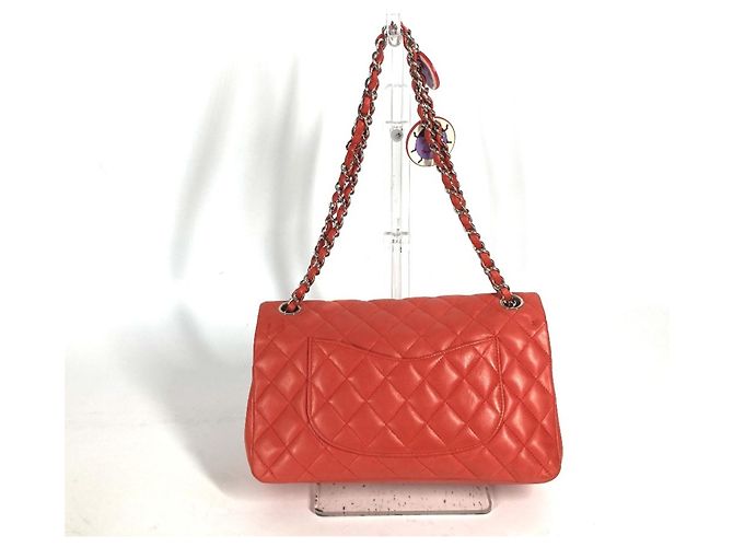 Chanel Rote Lammleder Schultertasche - Ansicht 2