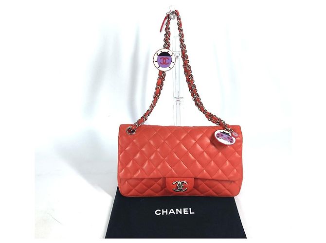 Chanel Rote Lammleder Schultertasche - Ansicht 3