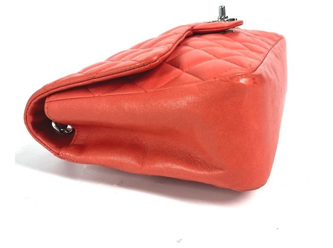 Chanel Rote Lammleder Schultertasche - Ansicht 6