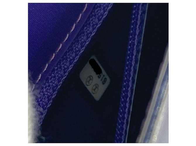 Borsa a spalla in vinile viola Chanel Porpora - vista 13