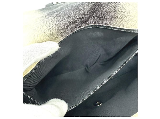 Borsa a catena trapuntata Chanel CC Coco Mark Bianco - vista 11