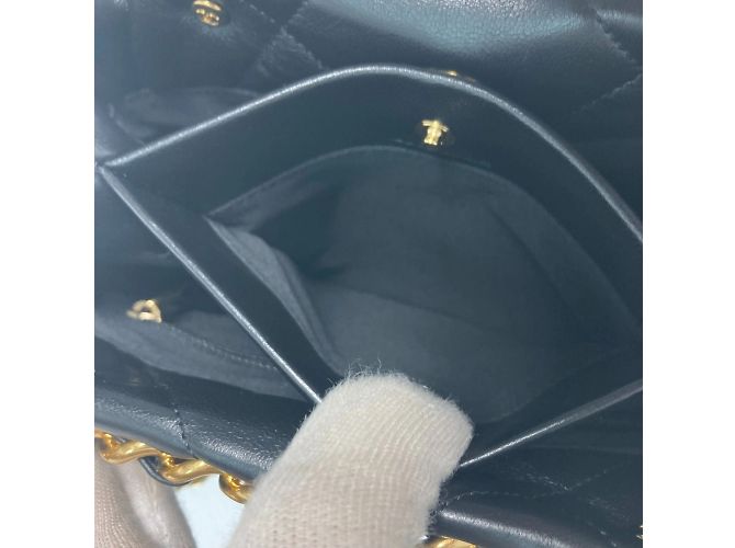 Chanel AS3502 Schultertasche aus gestepptem Lammleder Schwarz - Ansicht 10