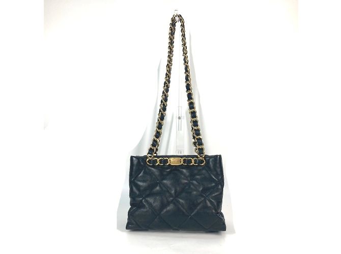 Chanel AS3502 Schultertasche aus gestepptem Lammleder Schwarz - Ansicht 2